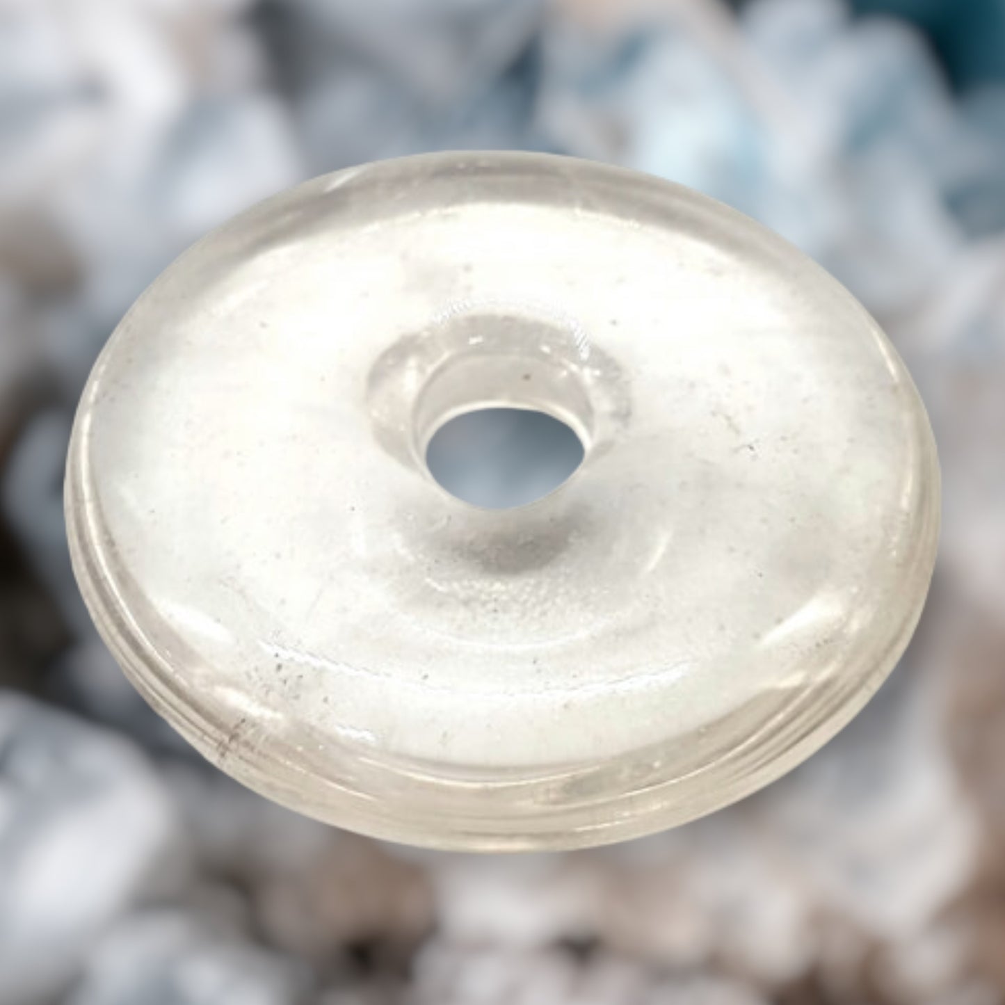 Pendentif Donut Cristal de Roche