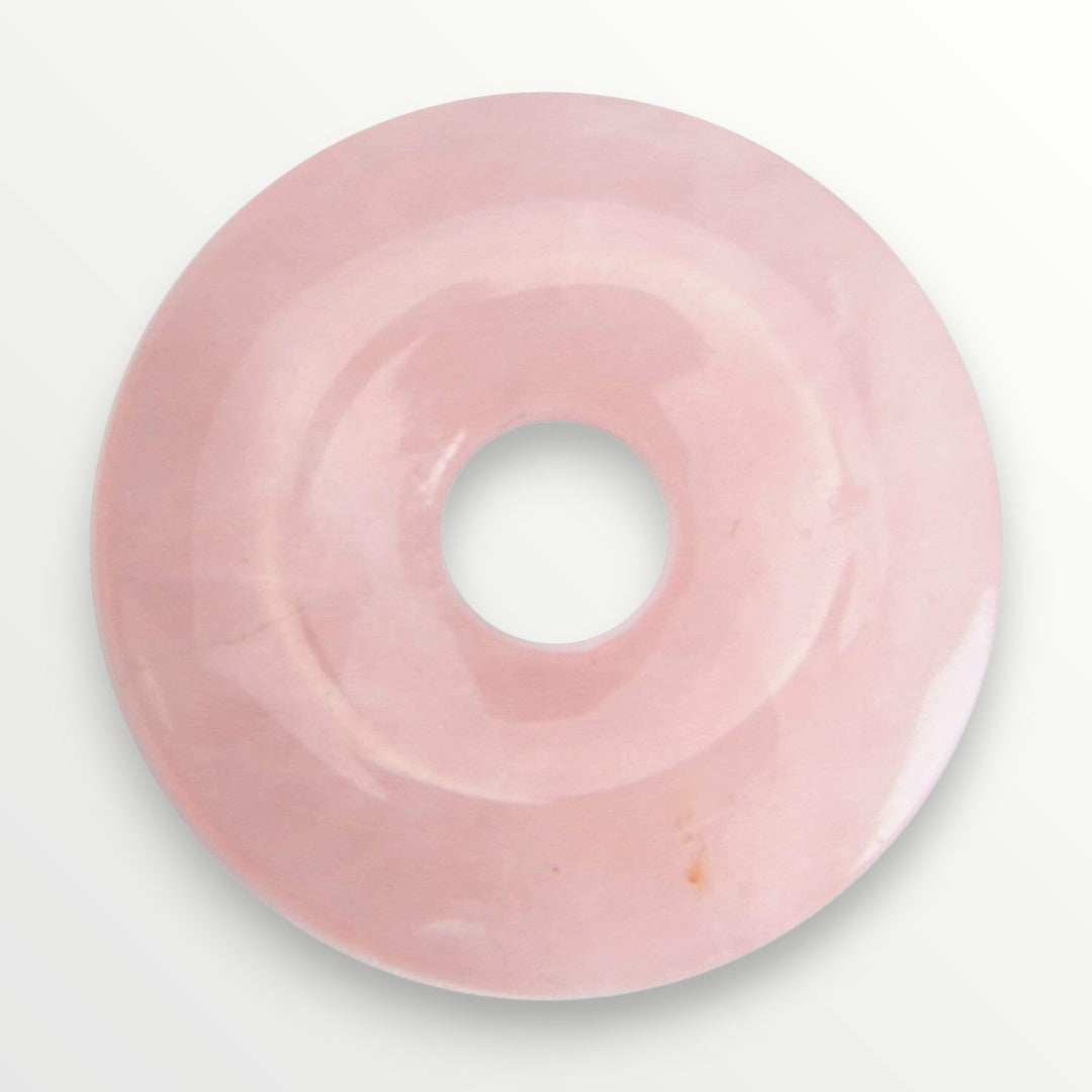 Pendentif Donut Quartz Rose
